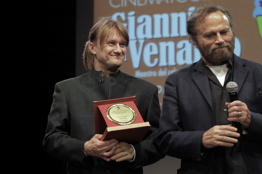 Davide Mancori with Franco Nero