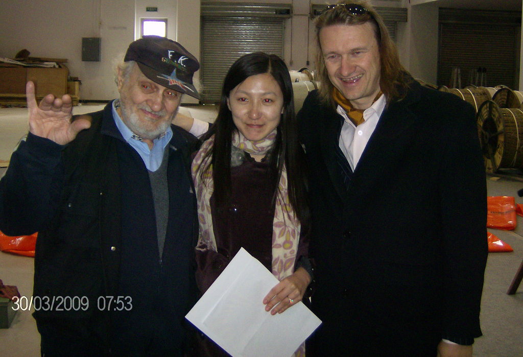 Davide_Mancori_with_Frank_Kramer_at_Beijing_Film_Studios