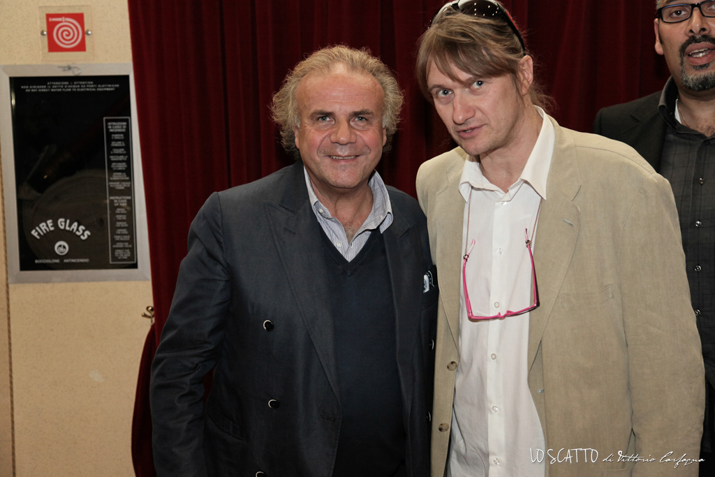 Davide Mancori with Jerry Calà for Movie club award