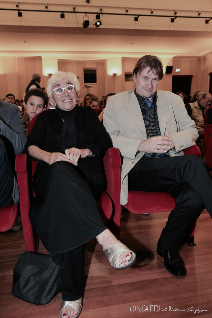 Davide Mancori with Lina Wermuller for Movieclub award