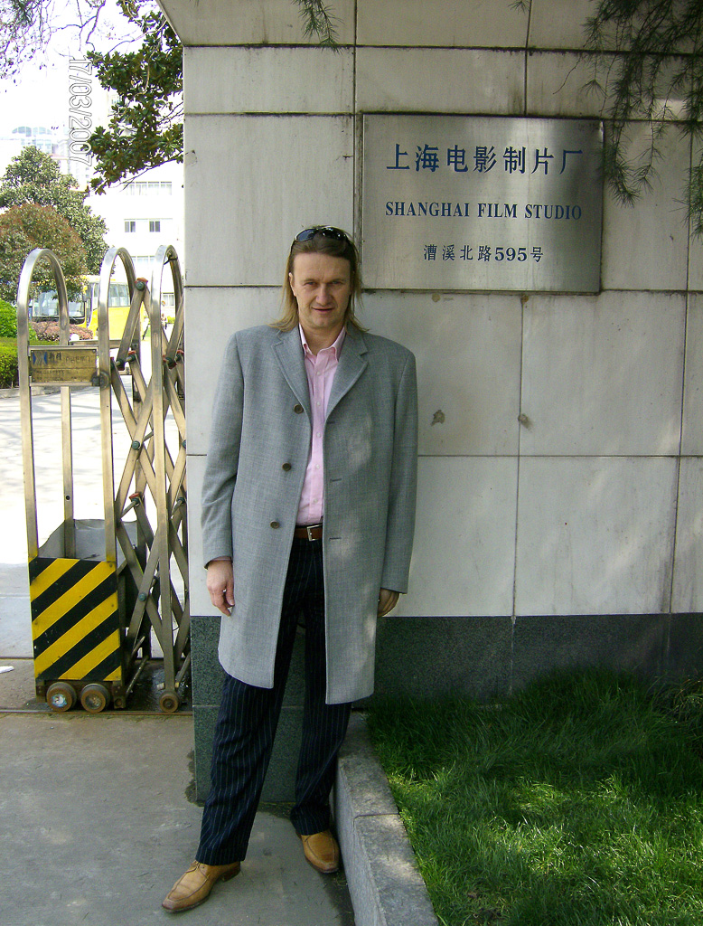 Davide Mancori at Shanghai Film Studios